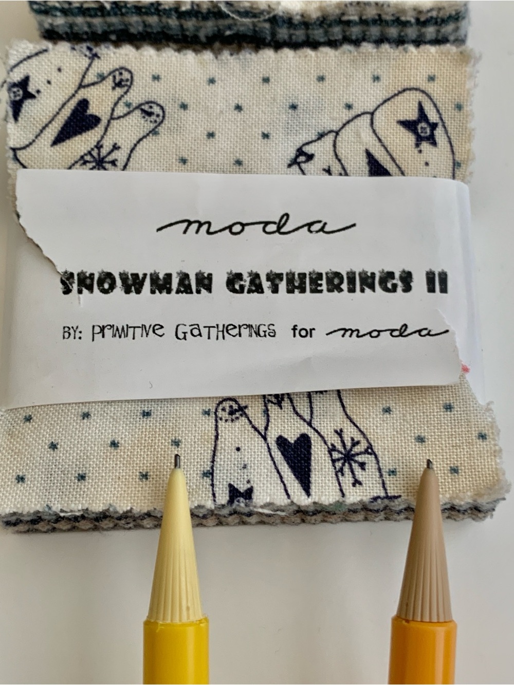 MODA Mini Charm Pack Square Fabric Bundle Winter Farmhouse Snowman - Picture 10 of 10